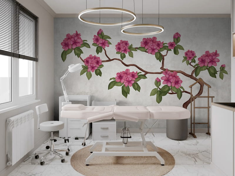 Fototapeta Drzewo magnolii we wnętrzu przedpokoju