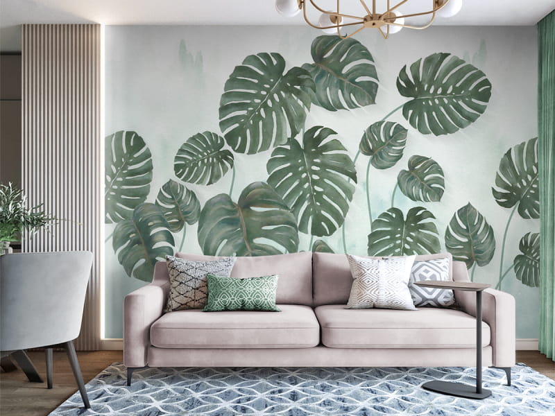 Fototapeta Rysunek Monstery we wnętrzu salonu