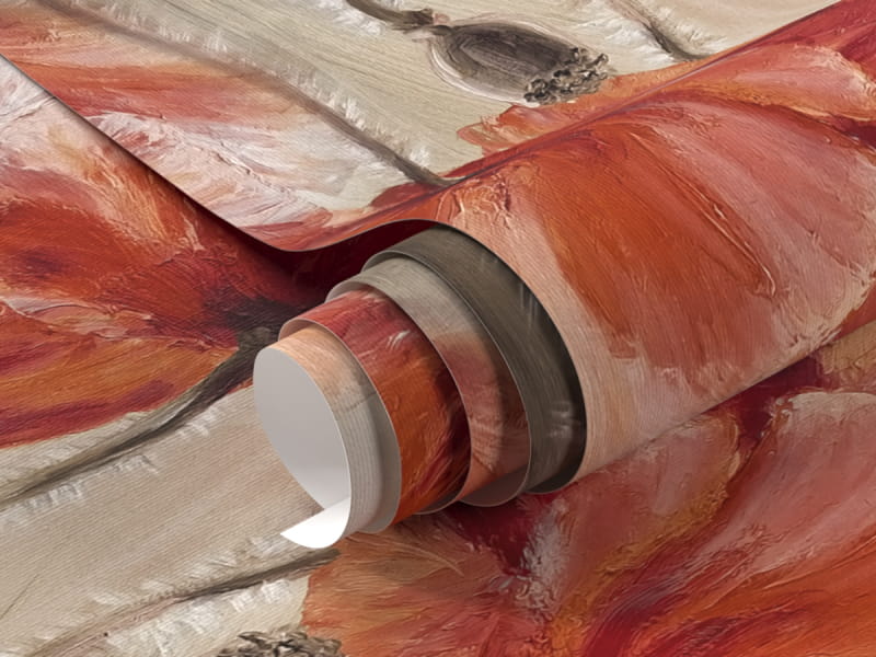 Fototapeta Pole w makach fragment #1