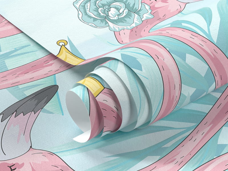 Fototapeta Piękne flamingi fragment #1