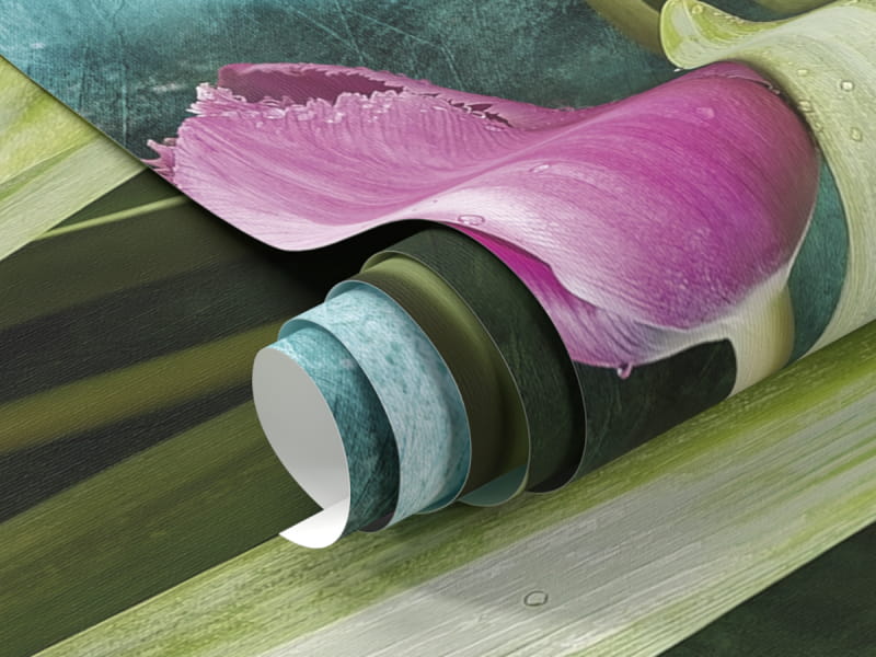 Fototapeta Liliowe tulipany fragment #1