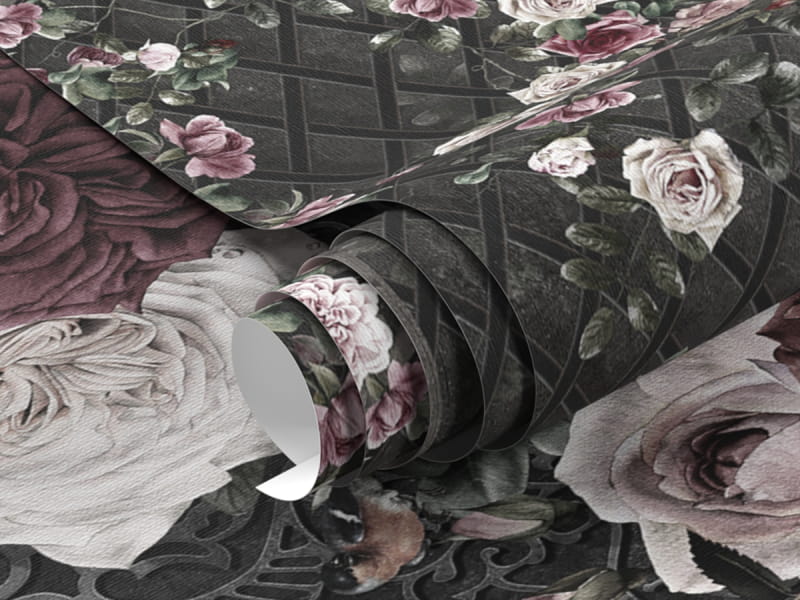 Fototapeta Ogród kwitnących róż fragment #1