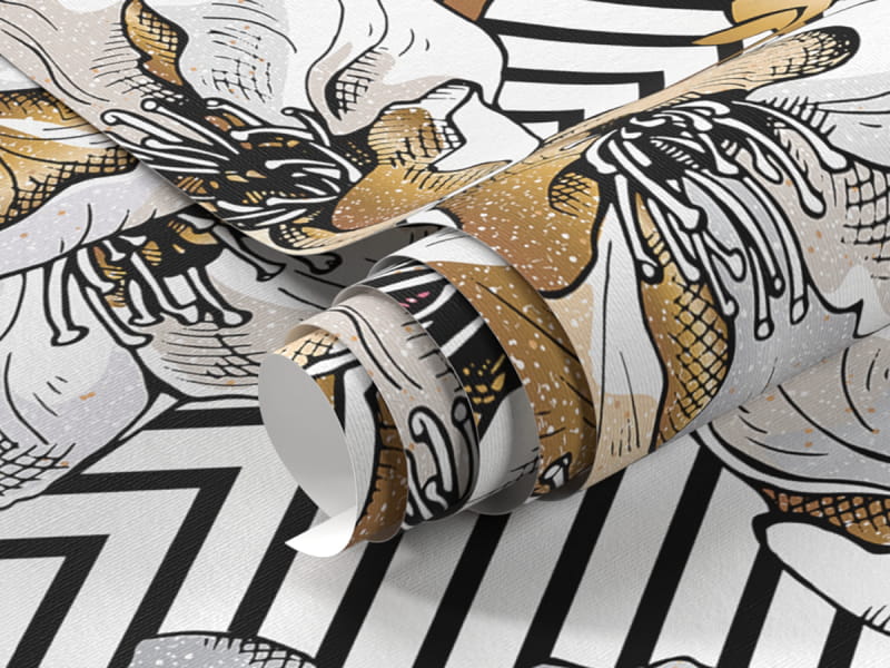 Fototapeta Złota sakura fragment #1