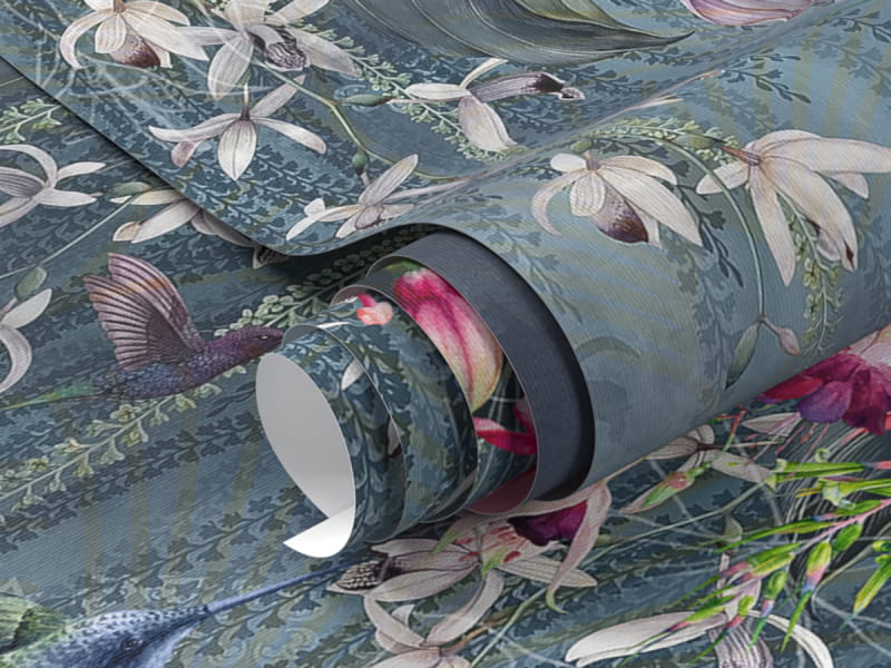 Fototapeta Koliber w ogrodzie fragment #1