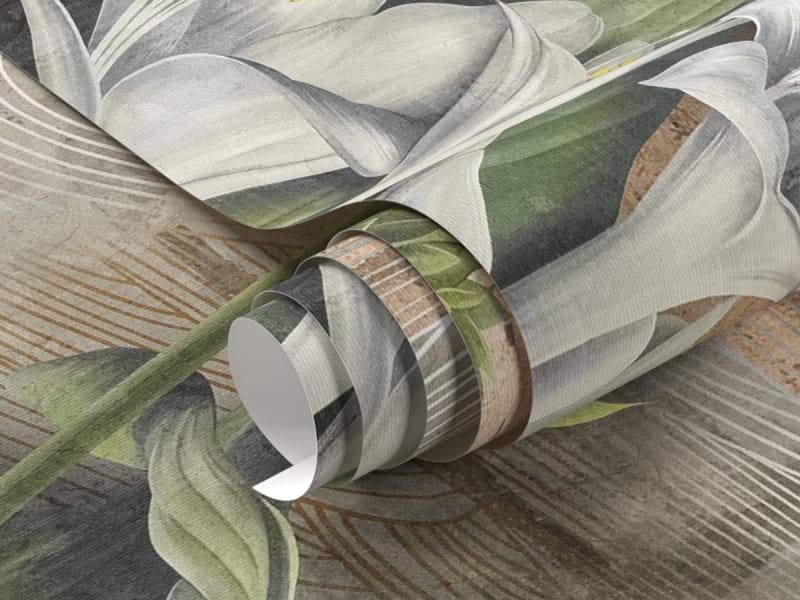 Fototapeta Biała lilia fragment #1