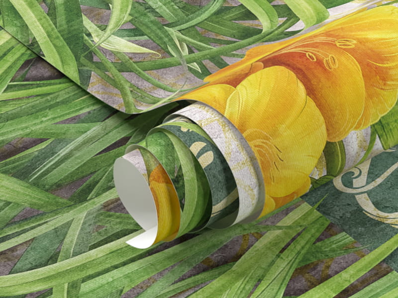 Fototapeta Żółte lilie fragment #1