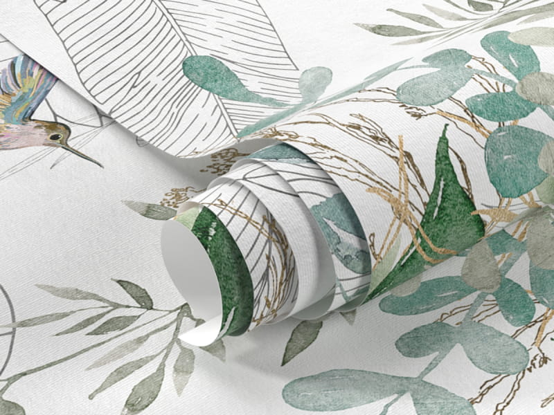 Fototapeta Wielkie zielone liście fragment #1