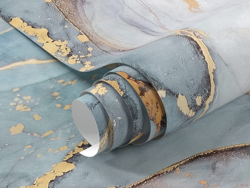 Fototapeta Niebieska płynna sztuka fragment #1