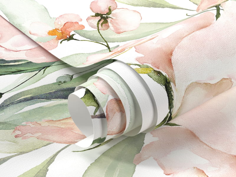 Fototapeta Piękne róże, akwarela fragment #1