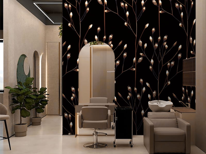 Fototapeta Delikatne kwiaty łąki we wnętrzu przedpokoju