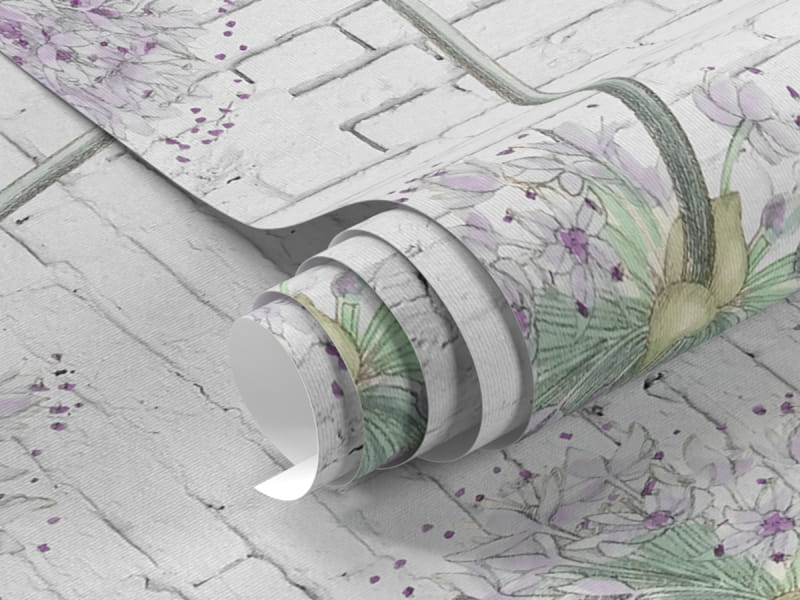 Fototapeta Alium na ceglanym murze fragment #1