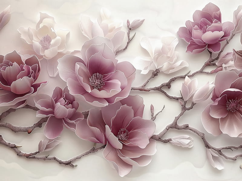 Fototapeta Piękna magnolia 3D