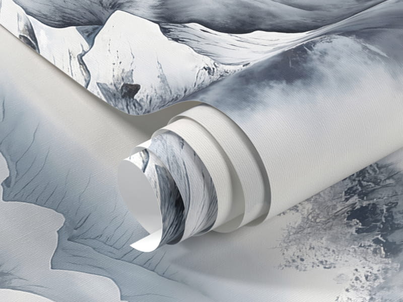 Fototapeta Akwarela zimy fragment #1