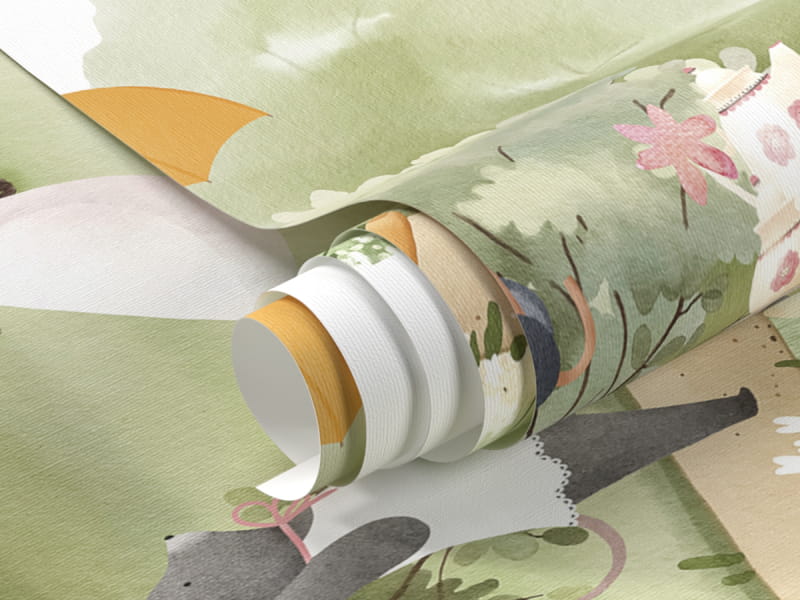 Fototapeta Podróż zwierząt na herbatę fragment #1