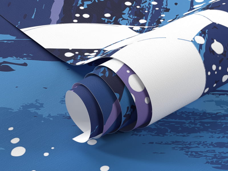 Fototapeta Piłka nożna na niebieskim tle fragment #1