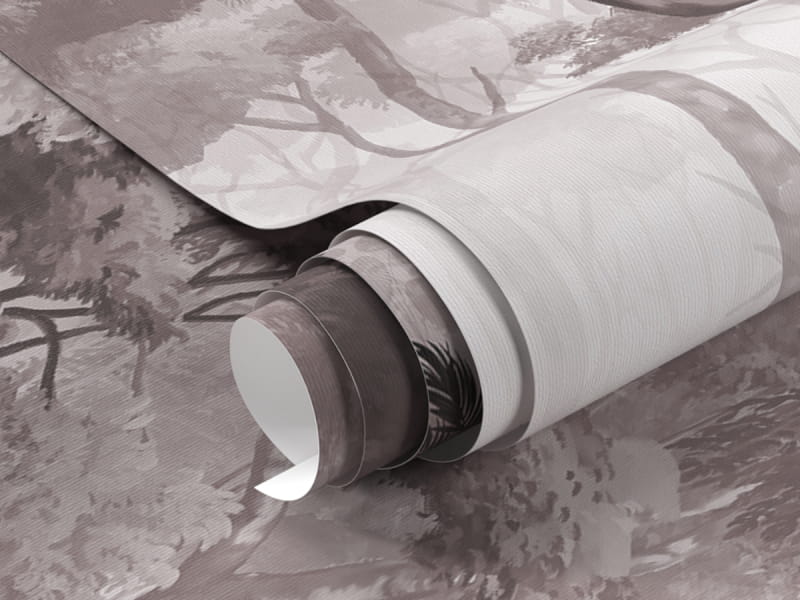 Fototapeta Mglisty krajobraz leśny fragment #1