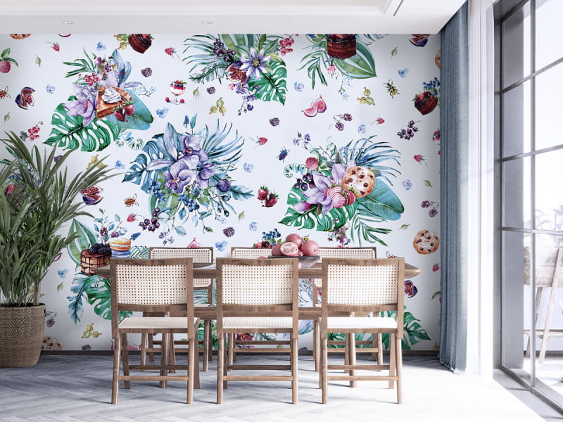 Fototapeta Słodki wzór we wnętrzu kuchni