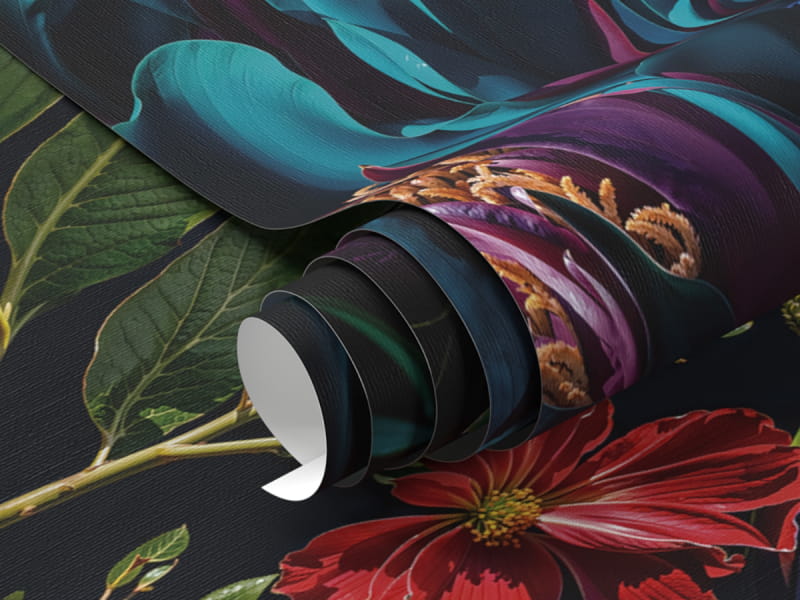 Fototapeta Egzotyczny bukiet na ciemnym tle fragment #1