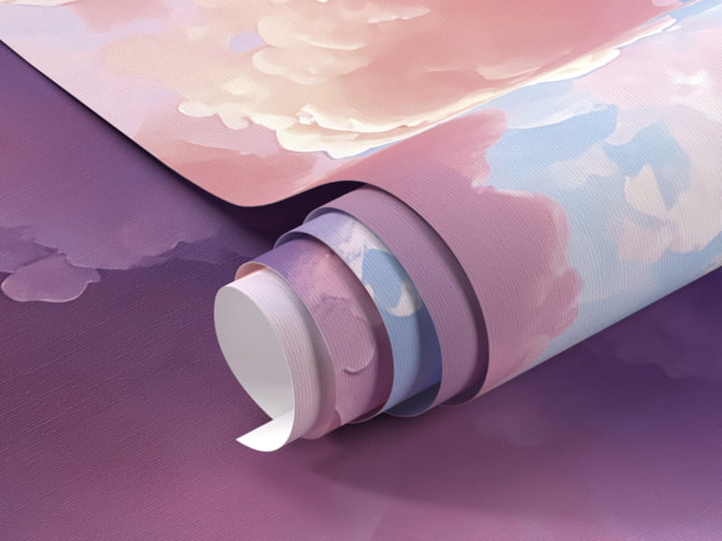 Fototapeta Liliowe chmury fragment #1