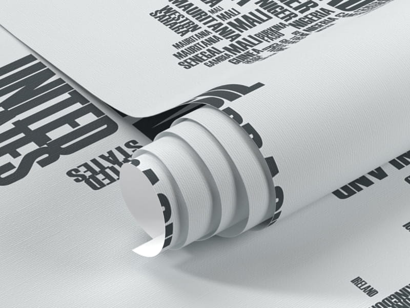 Fototapeta Mapa świata ze słów fragment #1