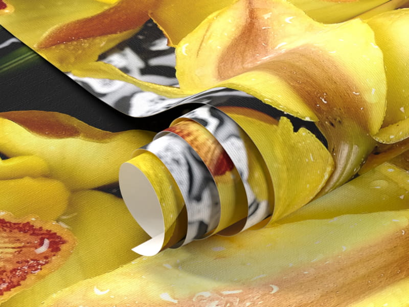 Fototapeta Orchidea i bambus fragment #1