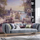 Miniatura fototapety Panorama Budapesztu we wnętrzu salonu