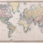 Miniatura fototapety Stara mapa polityczna świata