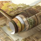 Miniatura fototapety Piękny dziedziniec we Włoszech fragment #1