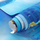 Miniatura fototapety Statek i delfiny fragment #1