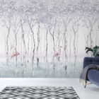 Miniatura fototapety Flamingi w lesie we wnętrzu salonu