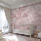 Miniatura fototapety Ryby na różowym tle we wnętrzu pokoju dziecka