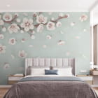 Miniatura fototapety Kwitnąca harmonia we wnętrzu sypialni