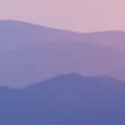 Miniatura fototapety Fioletowy zachód słońca w górach fragment # 1