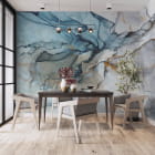 Miniatura fototapety Jasnoniebieski atrament we wnętrzu kuchni