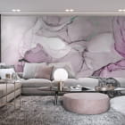 Miniatura fototapety Liliowy akwarela we wnętrzu salonu