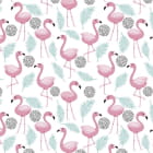 Miniatura fototapety Stado różowych flamingów