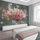 Miniatura fototapety Bukiet wieczorowy we wnętrzu sypialni