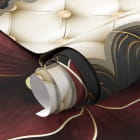 Miniatura fototapety Bordowe kwiaty 3D fragment #1