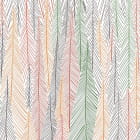 Miniatura fototapety Kolorowy świerkowy las