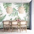 Miniatura fototapety Piękne liście we wnętrzu kuchni