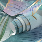 Miniatura fototapety Nieodpartym tropikalnym liściom fragment #1