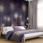 Miniatura fototapety Piękne polne kwiaty we wnętrzu sypialni