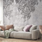 Miniatura fototapety Malowane kwiaty we wnętrzu salonu