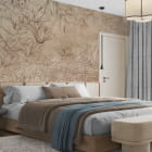 Miniatura fototapety Urocza magnolia we wnętrzu sypialni