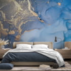 Miniatura fototapety Gwiezdny pył we wnętrzu sypialni