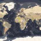Miniatura fototapety Ciemna mapa w języku angielskim