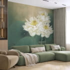 Miniatura fototapety Chiński lotos we wnętrzu salonu