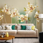 Miniatura fototapety Lotos słoneczny we wnętrzu salonu