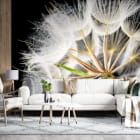 Miniatura fototapety Bujne makro mniszka lekarskiego we wnętrzu salonu