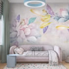 Miniatura fototapety Piękny kwiat we wnętrzu pokoju dziecka